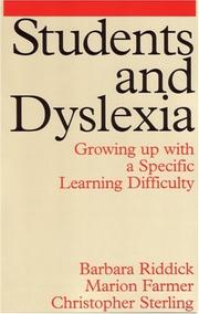 Cover of: Students and Dyslexia by Barbara Riddick