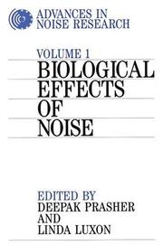 Cover of: Biological effects of noise