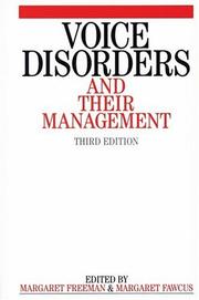 Cover of: Voice Disorders and Their Management