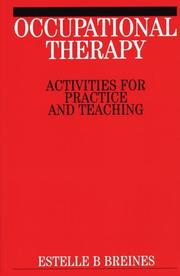 Cover of: Occupational Therapy Activities