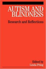 Cover of: Autism and Blindness by Linda Pring