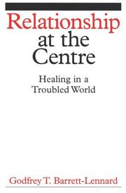 Cover of: The Therapeutic Frame by Godfrey Barrett-Lennard