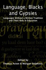 Front cover of Language, Blacks and Gypsies by Unknown