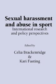 Cover of: Sexual Harassment and Abuse in Sport: International Research and Policy Perspectives