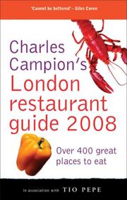 Cover of: Charles Campion's London Restaurant Guide