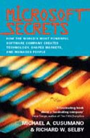 Cover of: Microsoft Secrets by Michael A. Cusumano