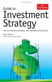 Cover of: GUIDE TO INVESTMENT STRATEGY by Peter Stanyer