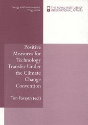 Cover of: Positive measures for technology transfer under the climate change convention