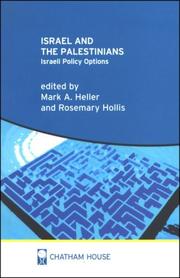 Cover of: Israel And The Palestinians: Israeli Policy Options
