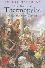 Cover of: The Battle of Thermopylae by Rupert Matthews