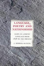 Cover of: Language, Poetry and Nationhood: Scots as a Poetic Language from 1878 to the Present