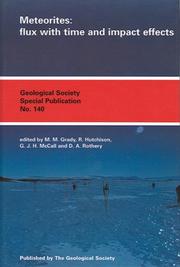 Cover of: Meteorites: Flux With Time and Impact Effects (Geological Society Special Publication)