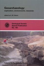 Cover of: Geoarchaeology: Exploration, Environments, Resources (Geological Society Special Publication, No. 165) (Geological Society Special Publication, No. 165)