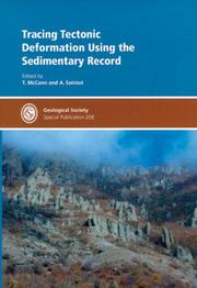 Cover of: Tracing Tectonic Deformation Using the Sedimentary Record