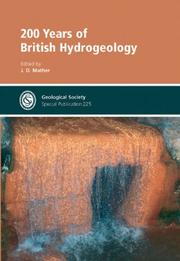 Cover of: 200 Years of British Hydrogeology by Geological Society of London.