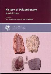 Cover of: History of Palaeobotany by C. V. Burek, R. Wilding