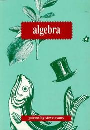 Cover of: Algebra: poems