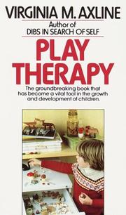 Cover of: Play Therapy by Virginia M. Axline