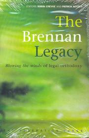 Cover of: The Brennan legacy: blowing the winds of legal orthodoxy