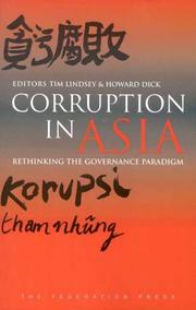 Cover of: Corruption in Asia: rethinking the governance paradigm