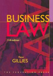 Cover of: Business law by Peter Gillies