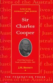 Cover of: Sir Charles Cooper: first Chief Justice of South Australia 1856-1861