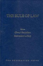 Cover of: The rule of law