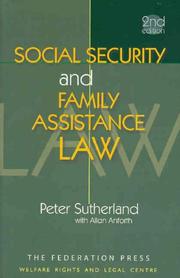 Cover of: Social security and family assistance law