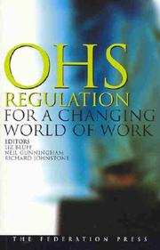 Cover of: OHS Regulation for a Changing World of Work
