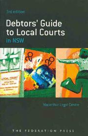 Cover of: Debtors' Guide to Local Courts in Nsw by MacArthur Legal Center