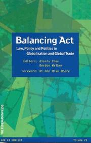 Cover of: Balancing ACT by Jianfu Chen, Gordon Walker
