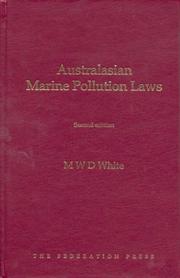 Cover of: Australasian Marine Pollution Laws by Michael White