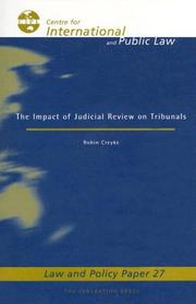 Cover of: The Impact of Judicial Review on Tribunals (Law and Policy Paper)