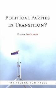 Cover of: Political Parties in Transition? by Ian Marsh