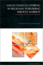 Cover of: Value chain clustering in regional publishing services markets