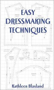 Cover of: Easy dressmaking techniques