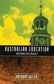 Cover of: Australian Education | Anthony R. Welch
