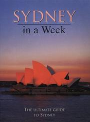 Cover of: Sydney in a Week by Wendy Moore