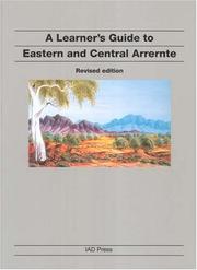 Cover of: A Learner's Guide to Eastern And Central Arrernte
