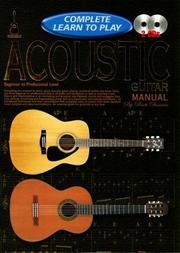 Cover of: Acoustic Guitar Manual (Progressive Complete Learn to Play Manuals) (Progressive Complete Learn to Play Manuals)