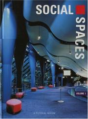 Cover of: Social Spaces - Volume 1: A Pictorial Review (Social Spaces)