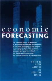 Cover of: Economic forecasting