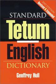 Cover of: Standard Tetum English Dictionary