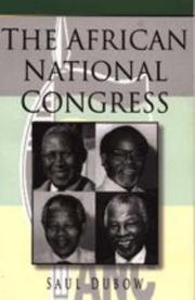 Cover of: The African National Congress by Saul Dubow