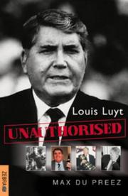 Cover of: Louis Luyt by Max Du Preez