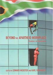 Cover of: Beyond the apartheid workplace by edited by Edward Webster and Karl von Holdt.