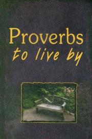 Cover of: Proverbs to Live by by Wilma La Roux