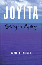 Cover of: Joyita: Solving the Mystery