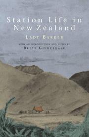 Cover of: Station life in New Zealand by Mary Anne Barker
