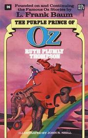 Cover of: Purple Prince of Oz (The Wonderful Oz Books, No 26) (Wonderful Oz Books) by Ruth Plumly Thompson